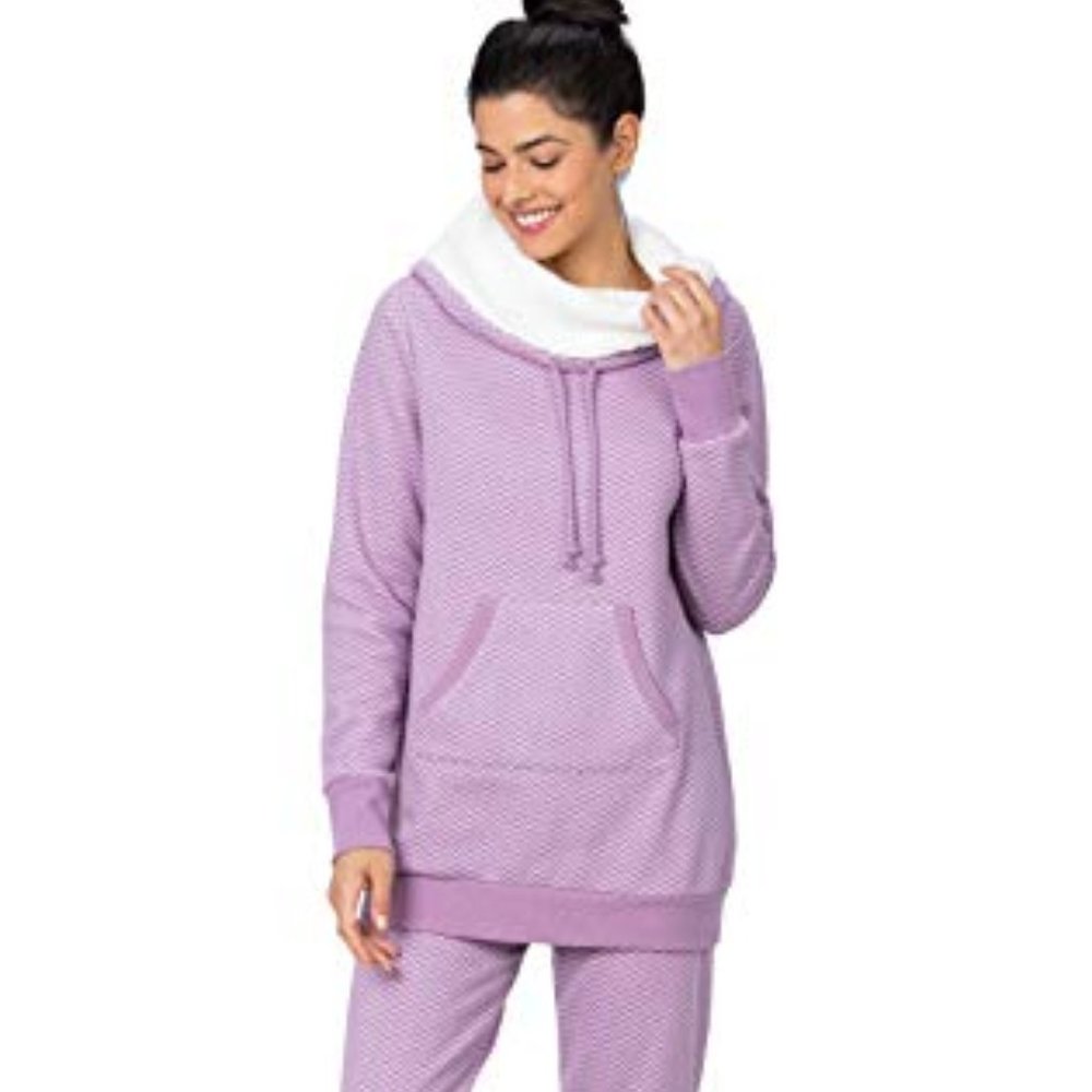 Cozy Lavender Hooded Pajama Set